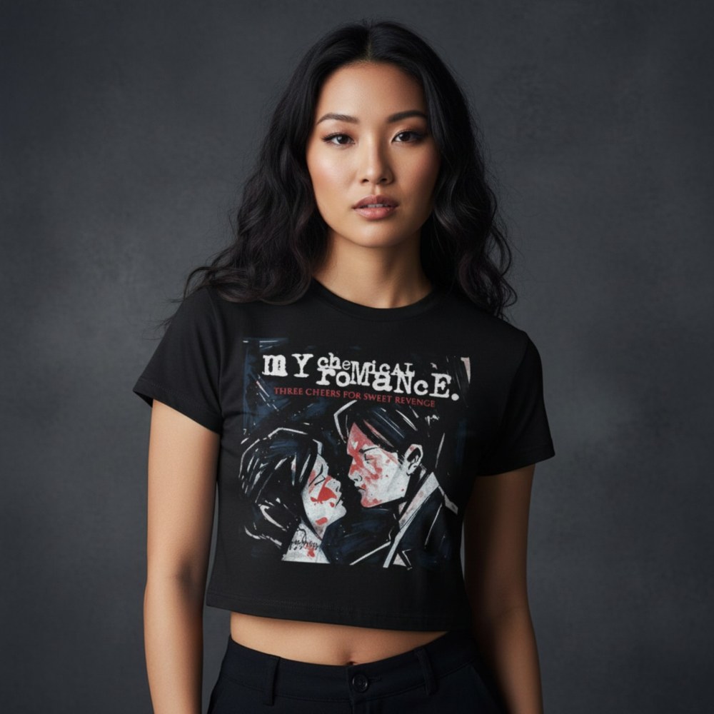 My Chemical Romance - Three Cheers Crop top - Black